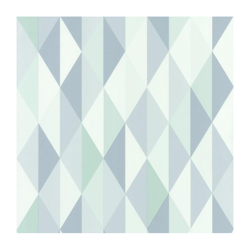 Papier peint Diamond Triangles bleu - SPACES - Caselio - SPA100087020