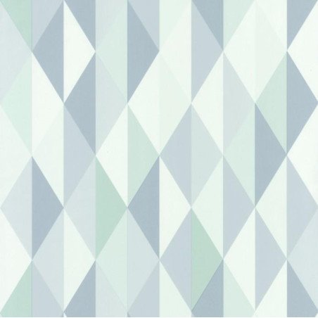 Papier peint Diamond Triangles bleu - SPACES - Caselio - SPA100087020