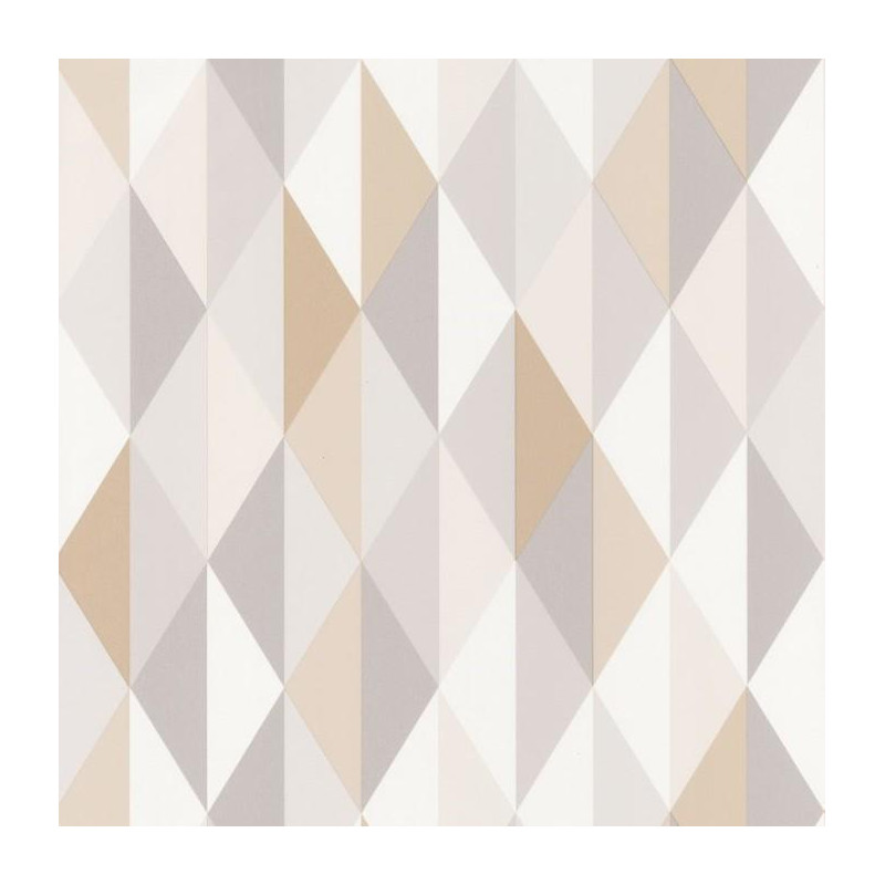 Papier peint Diamond Triangles beige - SPACES - Caselio - SPA100081015