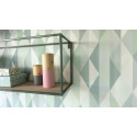 Papier peint Diamond Triangles Bleu – SPACES – Caselio