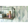 Papier peint Diamond Triangles Bleu – SPACES – Caselio