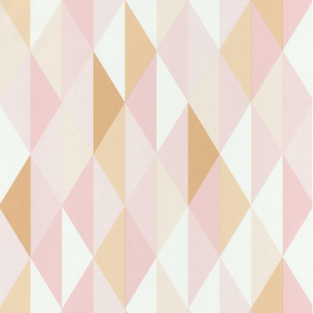 Papier peint Diamond Triangles rose - SPACES - Caselio - SPA100084239