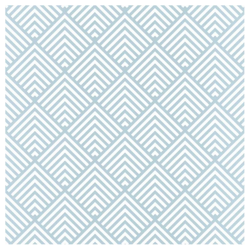 Papier peint Pyramid Triangles bleu - SPACES - Caselio - SPA100096199