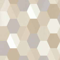 Papier peint Hexagon beige - SPACES - Caselio - SPA100101019