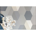 Papier peint Hexagon bleu gris - SPACES - Caselio - SPA100109909