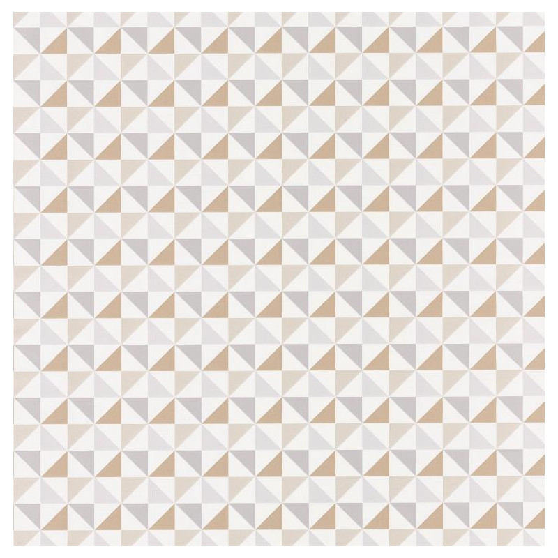 Papier peint Shapes Triangles Beige – SPACES – Caselio