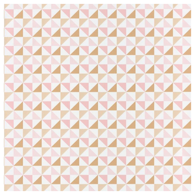 Papier peint Shapes Triangles rose - SPACES - Caselio - SPA100114258