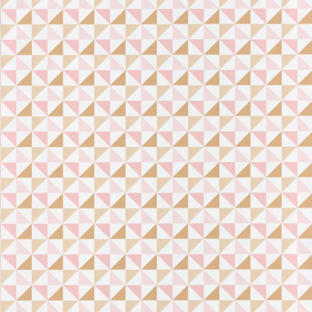 Papier peint Shapes Triangles Rose – SPACES – Caselio