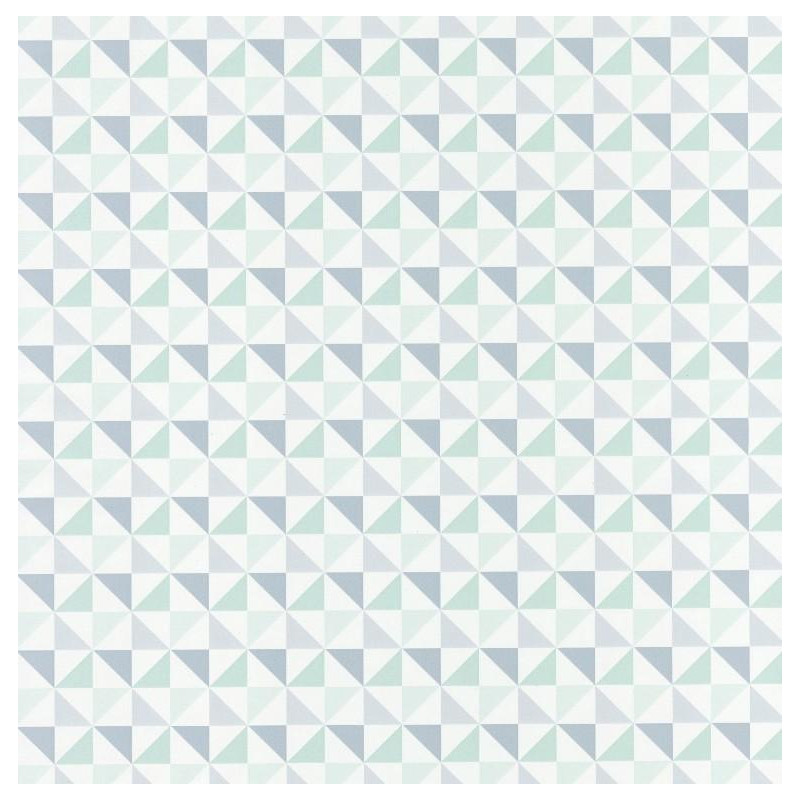 Papier peint Shapes Triangles Bleu – SPACES – Caselio