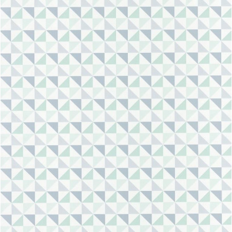 Papier peint Shapes Triangles Bleu – SPACES – Caselio