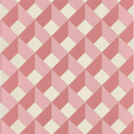 Papier peint Square Losange rose - SPACES - Caselio - SPA100124135