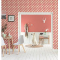 Papier peint Square Losange rose - SPACES - Caselio - SPA100124135