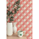 Papier peint Square Losange rose - SPACES - Caselio - SPA100124135