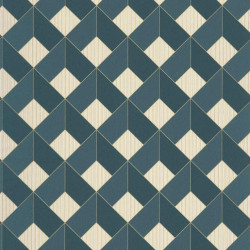 Papier peint Square Losange bleu foncé - SPACES - Caselio - SPA100126062