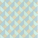 Papier peint Square Losange Bleu/Vert – SPACES – Caselio