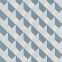 Papier peint Square Losange Bleu/Gris – SPACES – Caselio