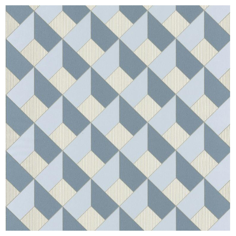Papier peint Square Losange bleu gris - SPACES - Caselio - SPA100129090