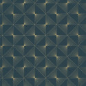 Papier peint Lines Carrés Bleu foncé – SPACES – Caselio