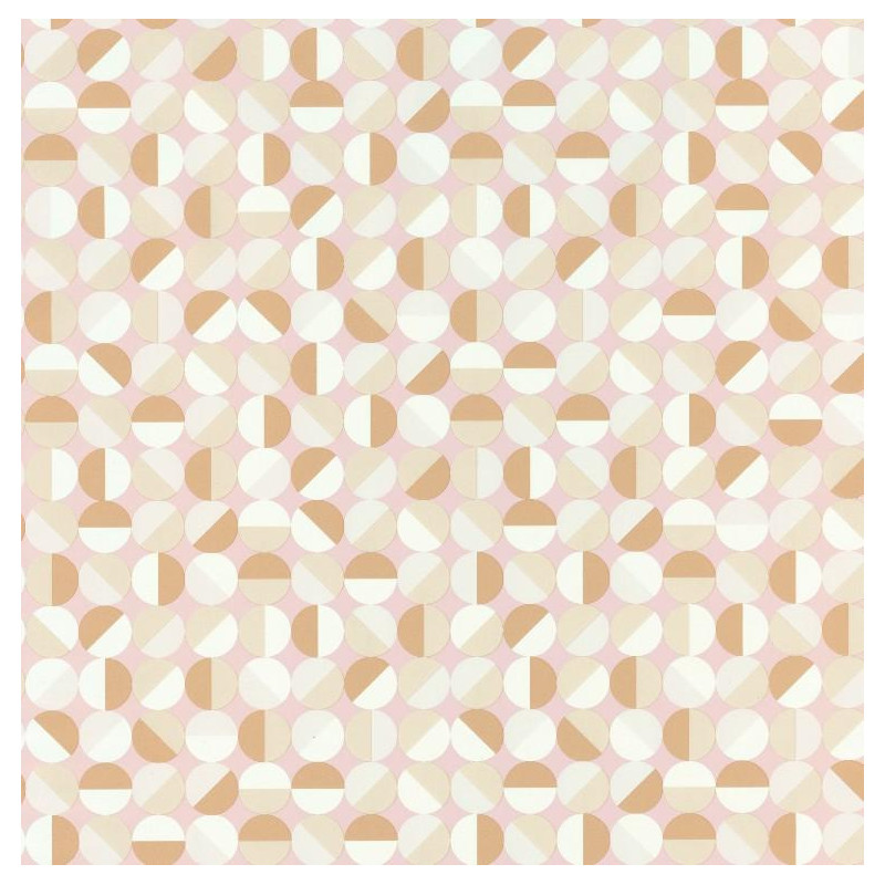 Papier peint Curves rose - SPACES - Caselio - SPA100144252