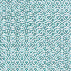 Papier peint Palmeta bleu turquoise - ACAPULCO - Caselio - ACAP69926041