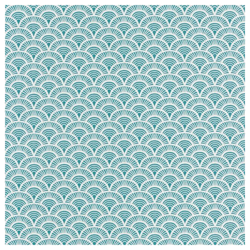 Papier peint Palmeta bleu turquoise - ACAPULCO - Caselio - ACAP69926041