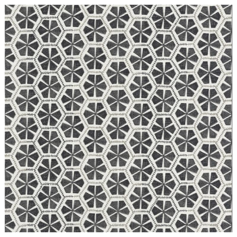 Papier peint Mandala gris foncé – Acapulco - Caselio