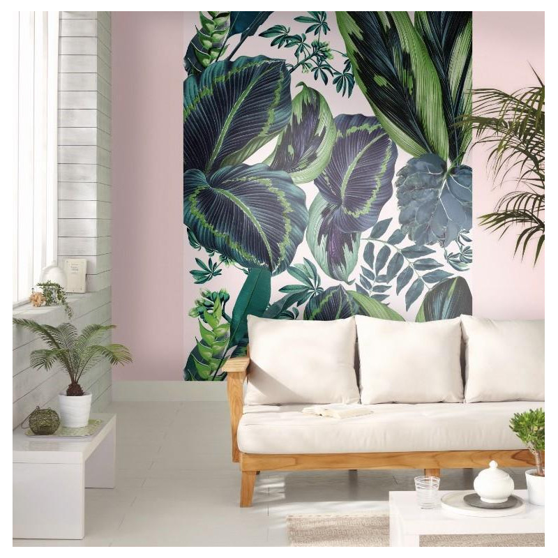 Panoramique XL The Pink Jungle Motifs Tropicaux – JUNGLE - Caselio