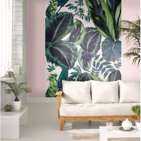 Panoramique XL The Pink Jungle Motifs Tropicaux – JUNGLE - Caselio