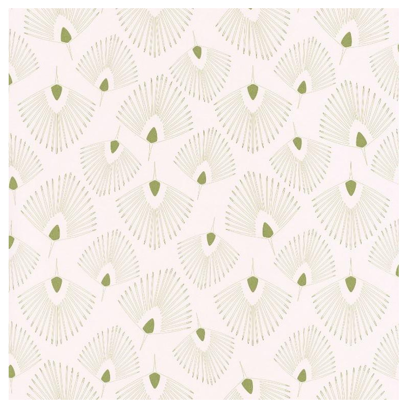 Papier peint Eventails beige - JUNGLE - Caselio - JUN100077414