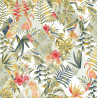 Papier peint Paradise Motifs tropicaux et triangulaires vert – JUNGLE - Caselio