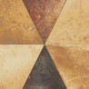 Papier peint vinyle Triangles orange et cuivre effet métallisé - Hexagone - UGEPA