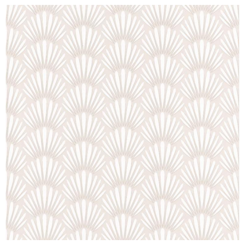 Papier peint Canopee beige et blanc - JUNGLE - Caselio - JUN100051009