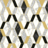 Papier peint vinyle motif hexagonal marbre et doré - HEXAGONE - UGEPA