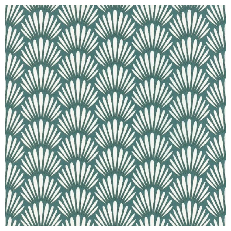 Papier peint Canopee Motifs tropicaux vert/blanc – JUNGLE - Caselio