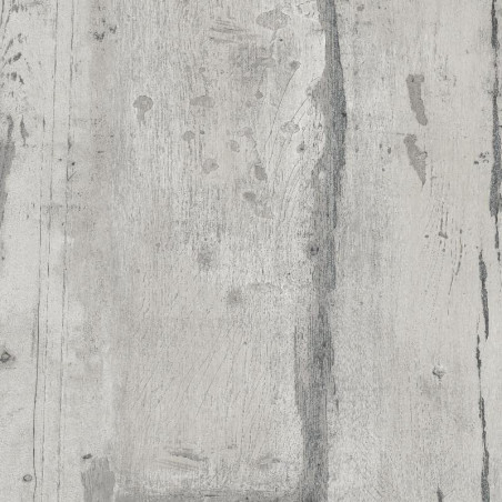 Papier peint vinyle trompe l'oeil effet bois gris vintage - FAUX SEMBLANT - UGEPA