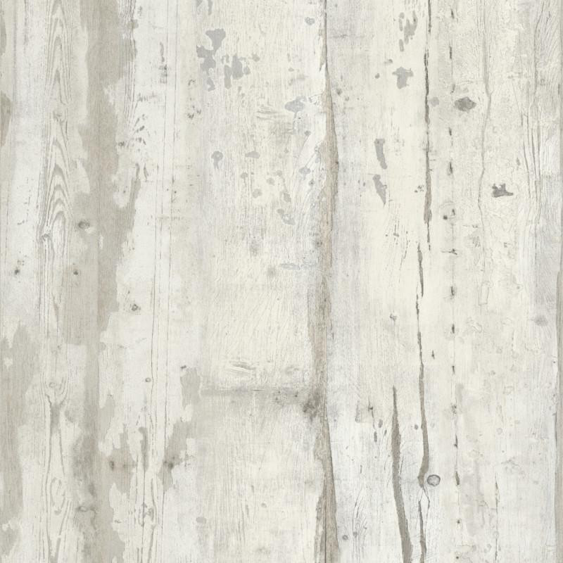 Papier peint Effet bois gris beige vintage - FAUX SEMBLANT - Ugepa - L10917