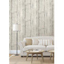 Papier peint vinyle trompe l'oeil effet bois gris beige vintage - FAUX SEMBLANT - UGEPA