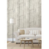Papier peint vinyle trompe l'oeil effet bois gris beige vintage - FAUX SEMBLANT - UGEPA