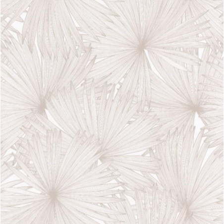 Papier peint Coconut Motifs feuilles de cocotier beige – JUNGLE - Caselio