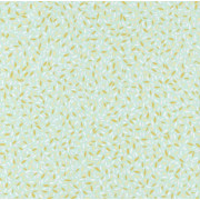 Papier peint Pépins Motifs grains de riz jaune/orangé sur fond bleu/vert – JUNGLE - Caselio