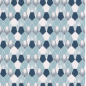 Papier peint Hamac Motifs nids d'abeilles nuance de bleu – JUNGLE - Caselio