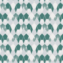 Papier peint Hamac Motifs nids d'abeilles bleu/vert– JUNGLE - Caselio