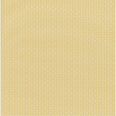 Papier peint Natte Tressage jaune – JUNGLE - Caselio