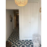 Revêtement PVC - Largeur 4m - CORDOBA bleu carreaux de ciment étoiles - Texline Gerflor