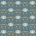 Papier peint intissé FOX TROT bleu canard - Belle Epoque Casadeco