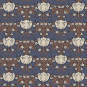 Papier peint intissé FOX TROT bleu - Belle Epoque Casadeco