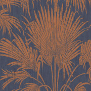 Papier peint Josephine Foil bleu et cuivre - BELLE EPOQUE - Casadeco - BEEP82246415