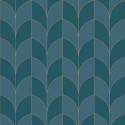 Papier peint intissé PARADOXE bleu - Belle Epoque Casadeco
