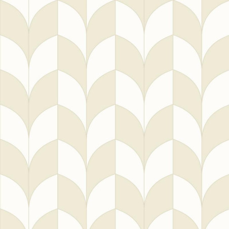 Papier peint Paradoxe blanc cassé et beige - BELLE EPOQUE - Casadeco - BEEP82257123