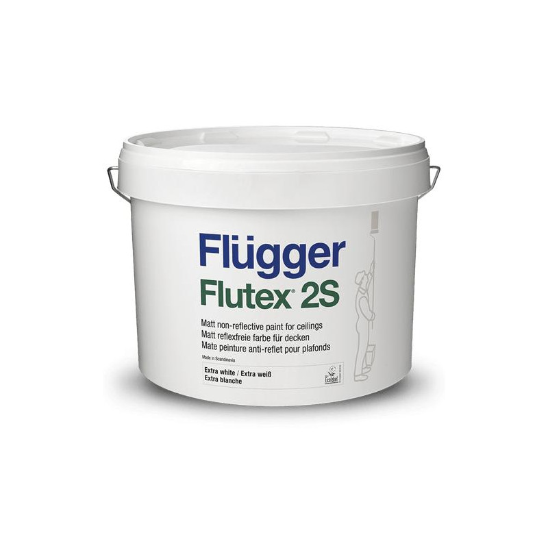 Peinture MAT FLUTEX 2S blanche Ecolabel - Mur et plafond - FLUGGER